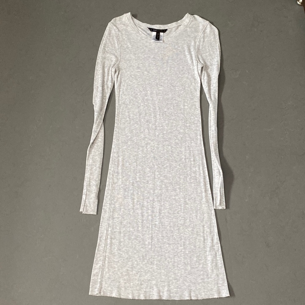 BCBGmaxazria Grey midi dress